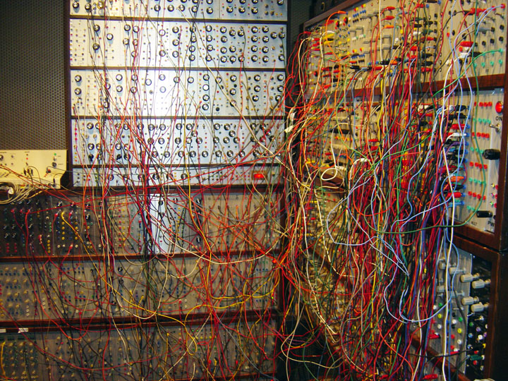 An analog modular synthesizer created by Dr. Joseph Paradiso